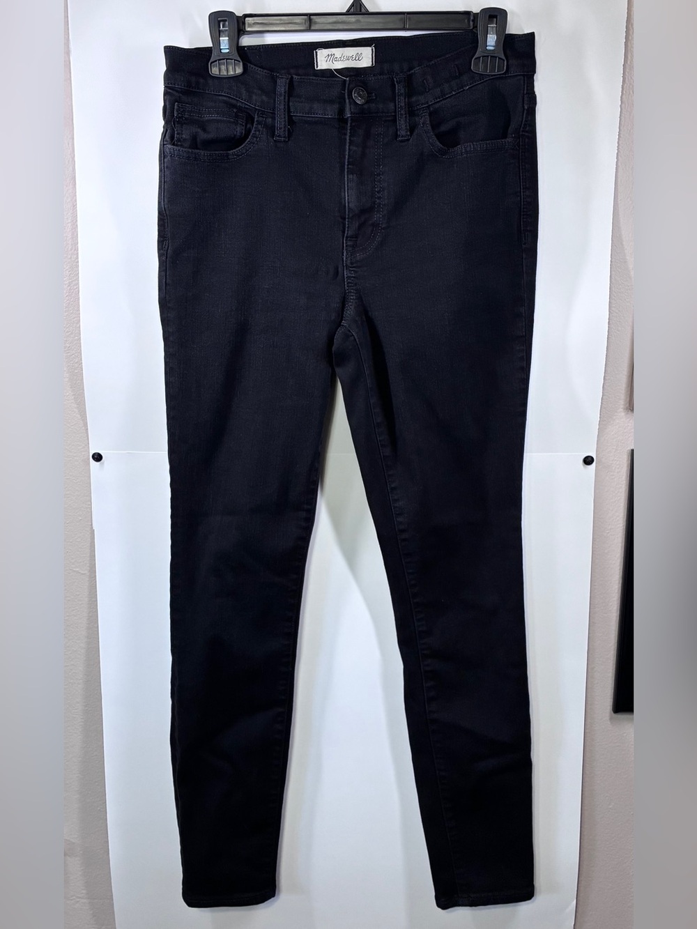 Madewell Roadtripper Black Skinny Jeans Size 28 Stretch Denim Women